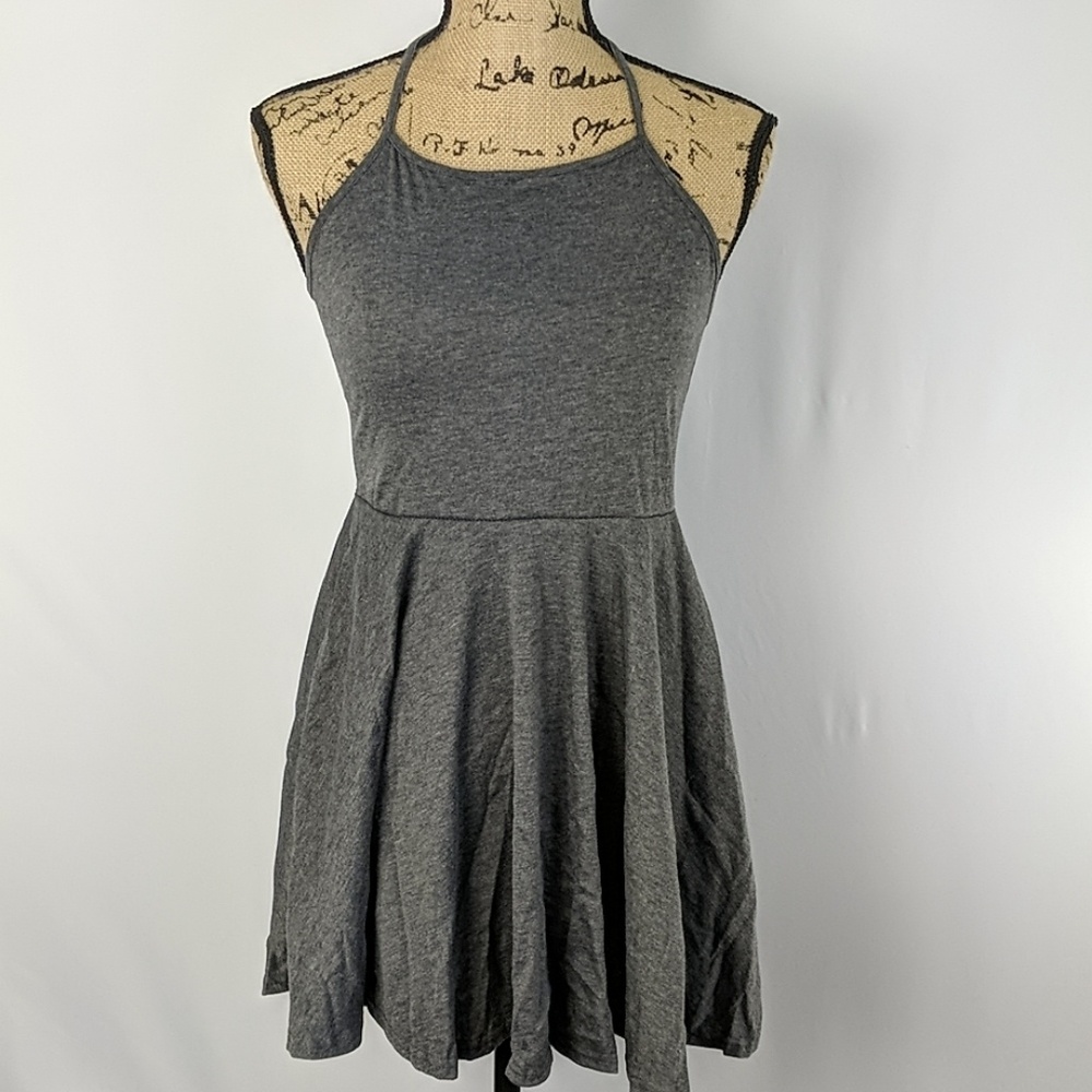 Halter tie flare skirt athletic dress - Picture 6 of 8